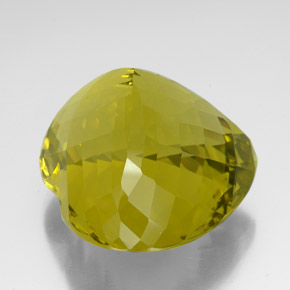 Cuarzo Limón natural de 127.15 ct, Forma de corazón, VVS