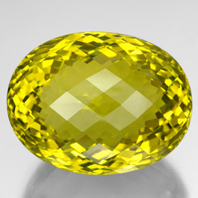 Cuarzo amarillo natural de 210,55 ct, corte óvalo, VVS