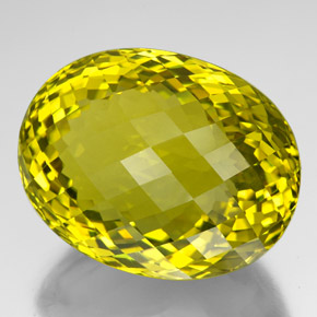 Cuarzo amarillo natural de 210,55 ct, corte óvalo, VVS