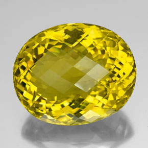 Cuarzo amarillo natural de 142,90 ct, corte óvalo, IF