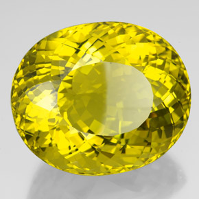 Cuarzo amarillo natural de 266,25 ct, corte óvalo, VVS