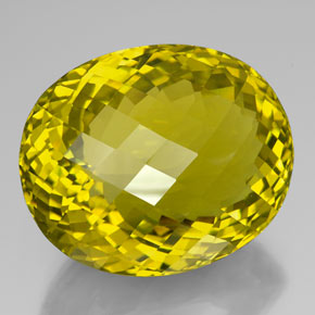 Cuarzo amarillo natural de 195,30 ct, corte óvalo, VVS