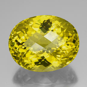 Cuarzo amarillo natural de 94,25 ct, corte óvalo, IF