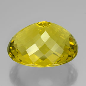Cuarzo amarillo natural de 94,25 ct, corte óvalo, IF