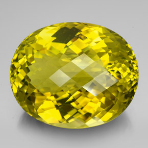 Cuarzo amarillo natural de 223,35 ct, corte óvalo, VVS