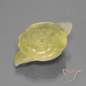 Cuarzo Amarillo claro natural de 42.99 ct, Elegante, Transparente / Translúcido