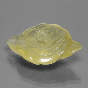 Cuarzo amarillo natural de 28,30 ct, transparente, transparente / translúcido