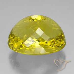 Cuarzo Amarillo vívido natural de 117.35 ct, Ovalada, VVS