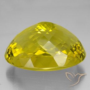 Cuarzo Amarillo vivo natural de 189.25 ct, Ovalada, VVS