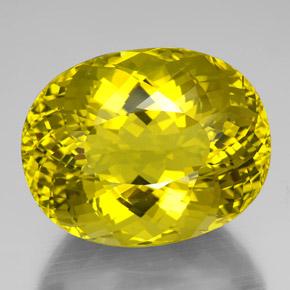 Cuarzo amarillo natural de 138,15 ct, corte óvalo, VVS