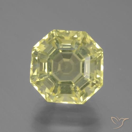 4.42ct Natural Amarillo medio Cuarzo, corte esmeralda, VVS-VS