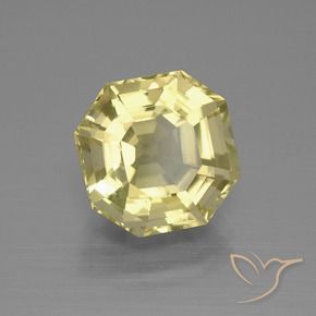 Cuarzo Amarillo laguna claro natural de 5.37 ct, Corte Octágono / Esmeralda, VVS