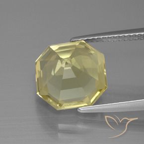Cuarzo Amarillo laguna claro natural de 5.37 ct, Corte Octágono / Esmeralda, VVS