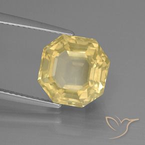 Cuarzo Amarillo cálido natural de 5.31 ct, Corte Octágono / Esmeralda, VS