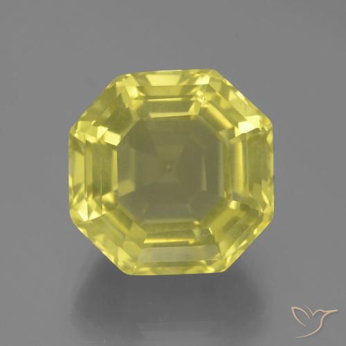 17.33ct Natural Amarillo claro Cuarzo, Corte Octágono / Esmeralda, VVS-VS, Photo A