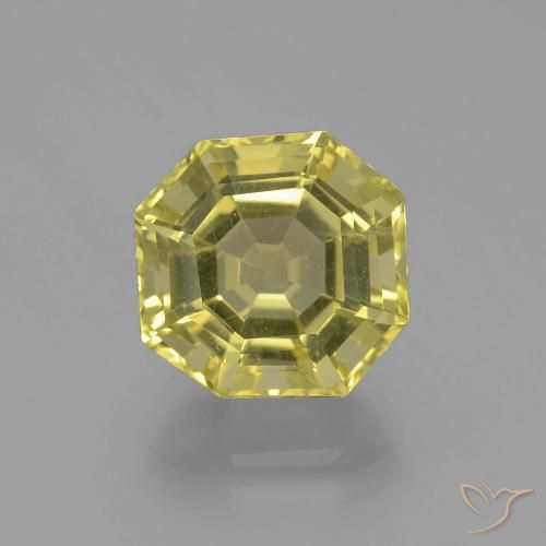 6.22ct Natural Amarillo medio Cuarzo, corte esmeralda, VS