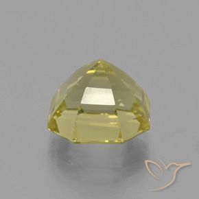 Cuarzo Amarillo claro medio natural de 8.92 ct, Corte Octágono / Esmeralda, VVS
