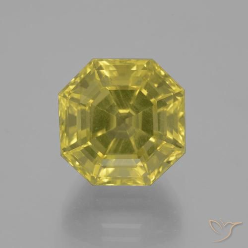 11.39ct Natural Amarillo claro Cuarzo, corte esmeralda, VVS-VS