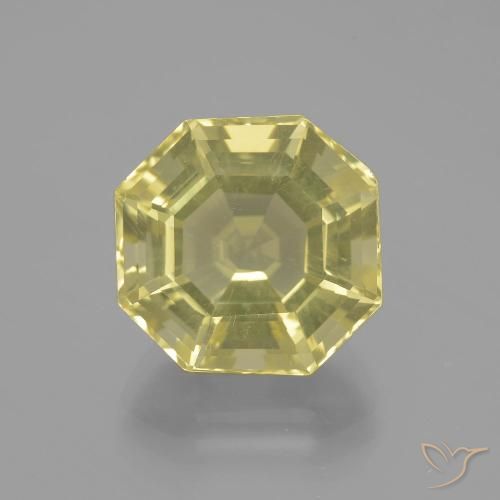 9.55ct Natural Amarillo laguna Cuarzo, corte esmeralda, VVS