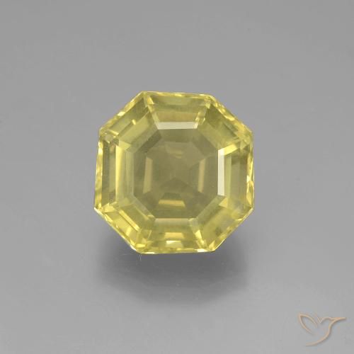 5.65ct Natural Amarillo claro Cuarzo, corte esmeralda, VVS-VS