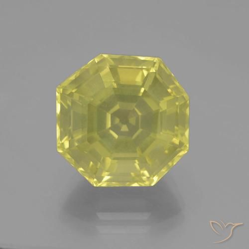 10.36ct Natural Amarillo laguna Cuarzo, Corte Octágono / Esmeralda, VVS-VS, Photo A