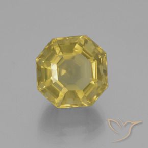 Cuarzo Amarillo dijón natural de 9.41 ct, Corte Octágono / Esmeralda, VS