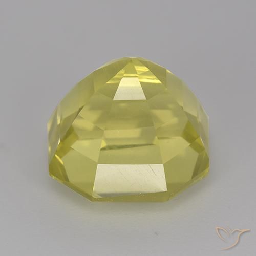 Cuarzo Amarillo pálido natural de 7.16 ct, Corte Octágono / Esmeralda, VVS