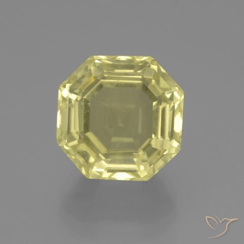 5.57ct Natural Amarillo laguna Cuarzo, corte esmeralda, VVS