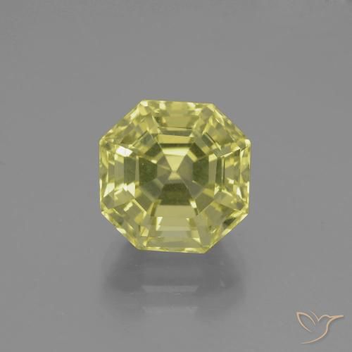 4.55ct Natural Amarillo claro Cuarzo, corte esmeralda, VVS