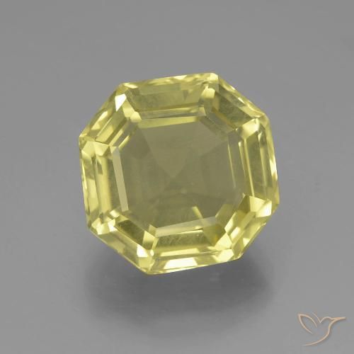 7.70ct Natural Amarillo laguna Cuarzo, corte esmeralda, VVS