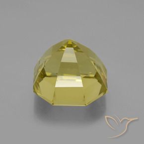 Cuarzo Amarillo claro medio natural de 16.49 ct, Corte Octágono / Esmeralda, VVS-VS