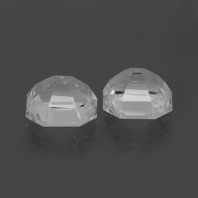 Gemas de Cuarzo Blanco natural de 13.79 ct, corte esmeralda, VVS