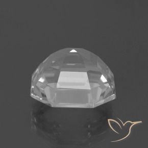 Cuarzo blanco natural de 10,48 ct, corte esmeralda, VVS-VS
