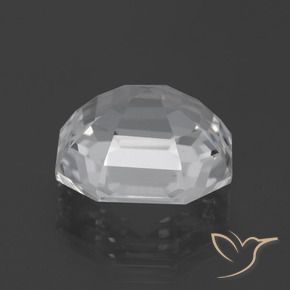 Cuarzo Blanco claro natural de 11.03 ct, Corte Octágono / Esmeralda, VVS-VS