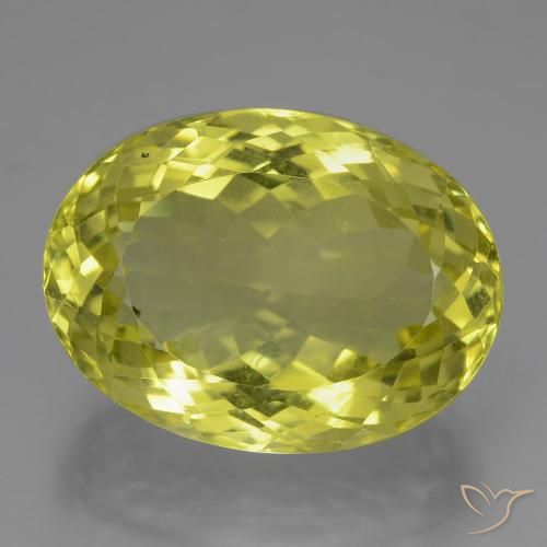 24.36ct Natural Amarillo medio Cuarzo, Ovalada, VVS
