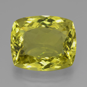 Cuarzo amarillo natural de 22,46 ct, corte cojín, VVS