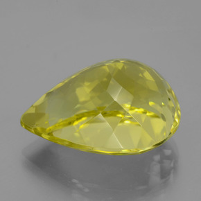 Cuarzo Limón natural de 23.77 ct, En forma de pera, VVS