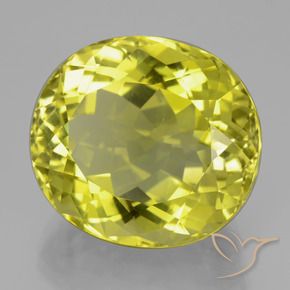 Cuarzo Amarillo medio natural de 31.35 ct, Ovalada, VVS