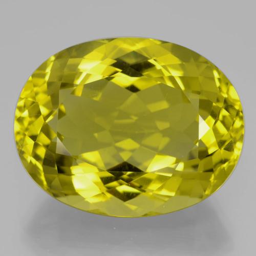 35.13ct Natural Amarillo vívido Cuarzo, Ovalada, VVS