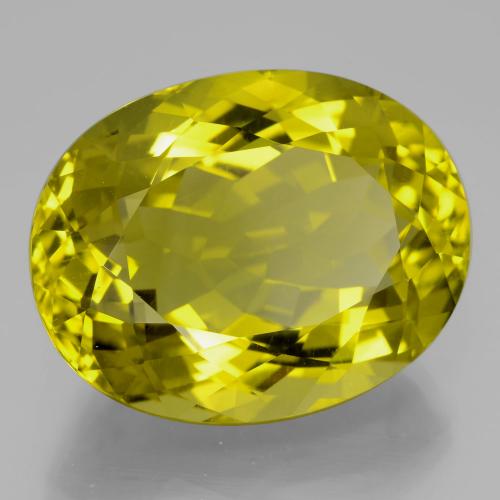 Cuarzo Amarillo vívido natural de 35.13 ct, Ovalada, VVS
