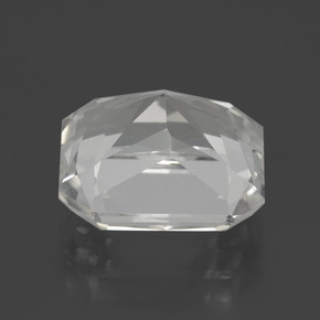 Cuarzo Blanco natural de 8.34 ct, corte esmeralda, VVS-VS