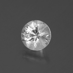 Cuarzo Blanco natural de 1.35 ct, Corte Redondo, VVS-VS