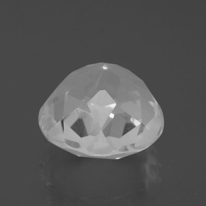Cuarzo Blanco natural de 7.95 ct, Corte Redondo, VVS-VS