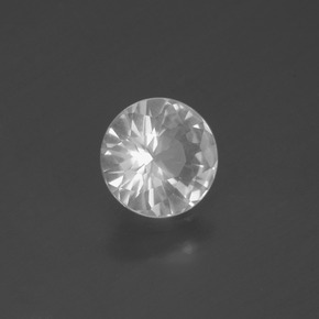 Cuarzo Blanco natural de 0.78 ct, Corte Redondo, VS