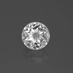 Cuarzo blanco natural de 1,84 ct, corte redondo, VS