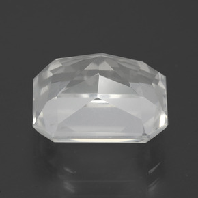 Cuarzo blanco natural de 7,54 ct, corte esmeralda, VS