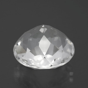 Cuarzo Blanco natural de 13.64 ct, Corte Redondo, VVS