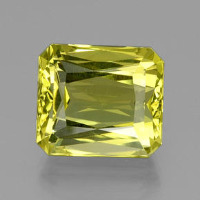 Cuarzo amarillo natural de 20,62 ct, corte esmeralda, VVS