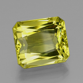 Cuarzo amarillo natural de 20,62 ct, corte esmeralda, VVS