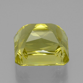 Cuarzo amarillo natural de 20,22 ct, corte esmeralda, VVS